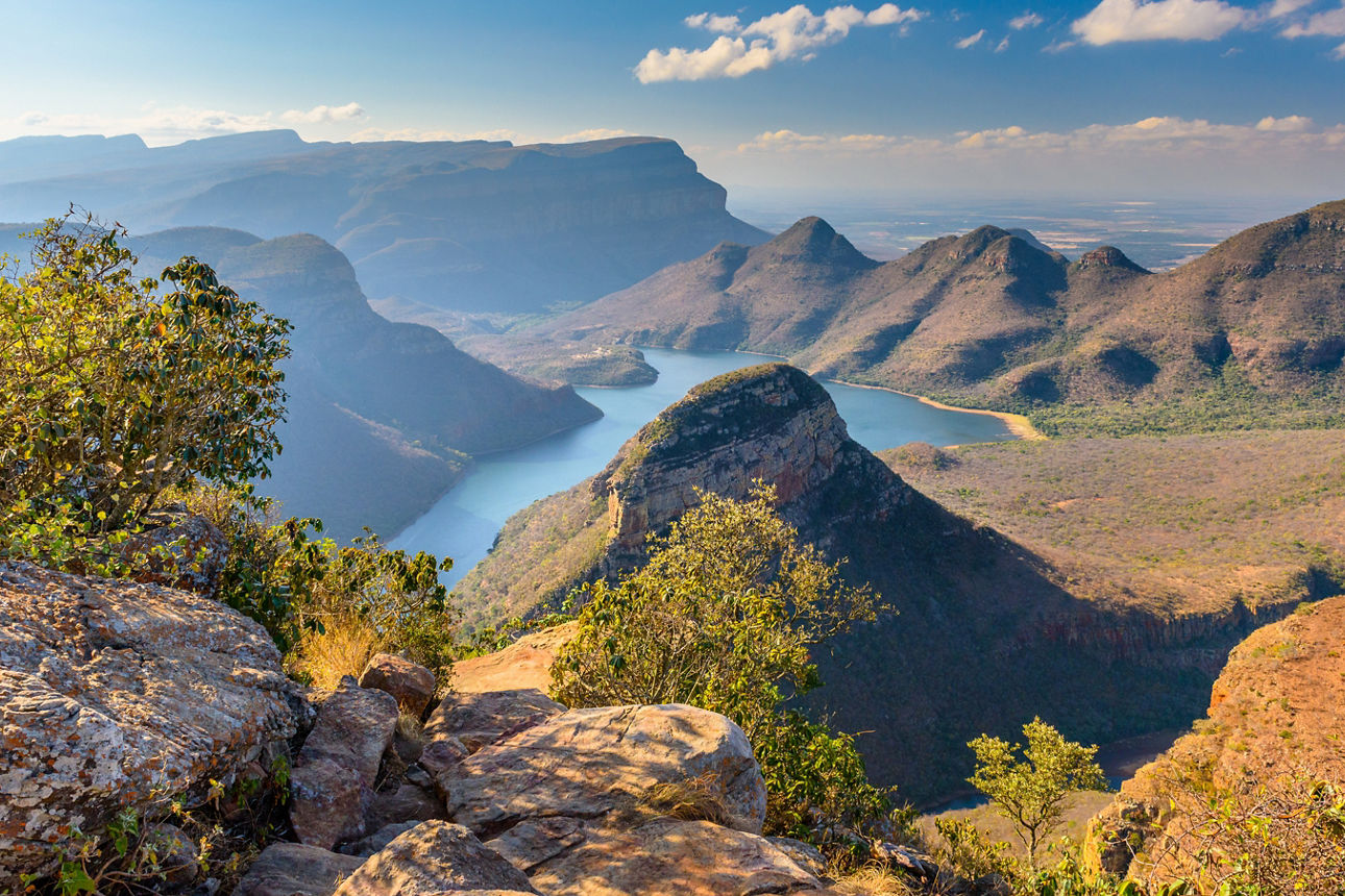 Aerial of Blyde River Canyon Three Rondavels - South Africa © RV Touristik GmbH