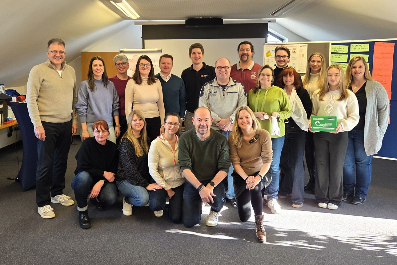 25 neue Ersthelfer im Haus der VR-Bank Landsberg-Ammersee eG