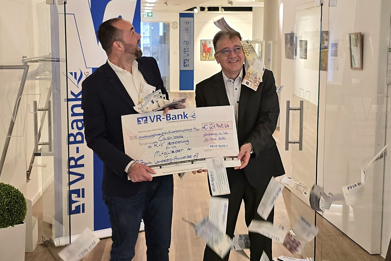 Es ist wieder Cashback-Day bei der VR-Bank Landsberg-Ammersee eG!