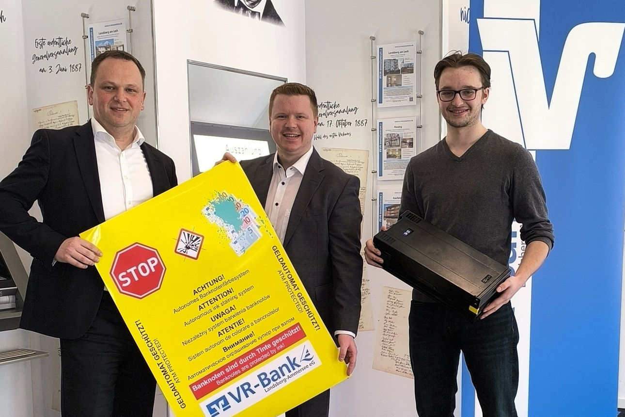 VR-Bank schützt Geldautomaten mit neuer Sicherheitstechnik