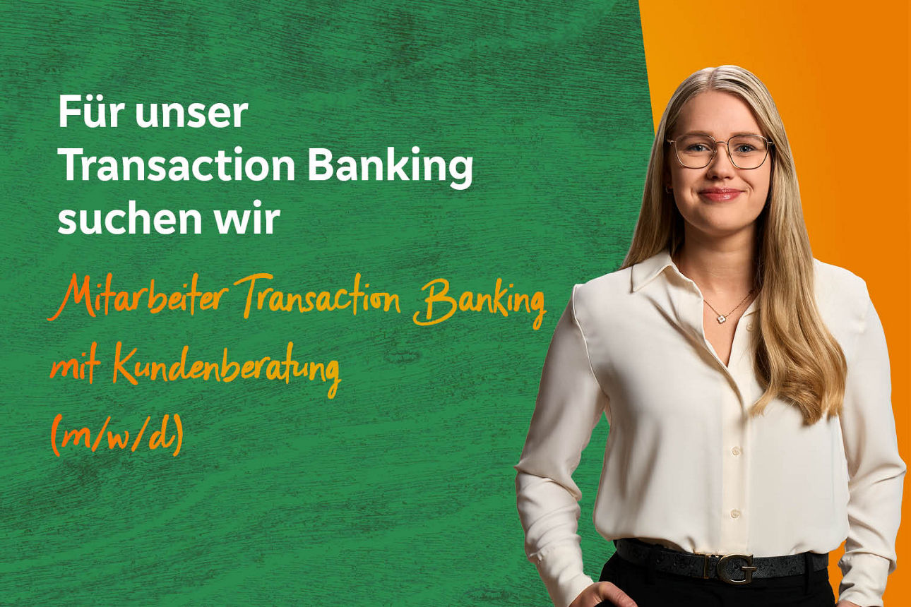 Stellenanzeige Transaction Banking