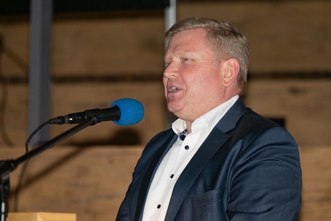 Vorstand Jan Wanner auf der Vertreterversammlung 2026.
