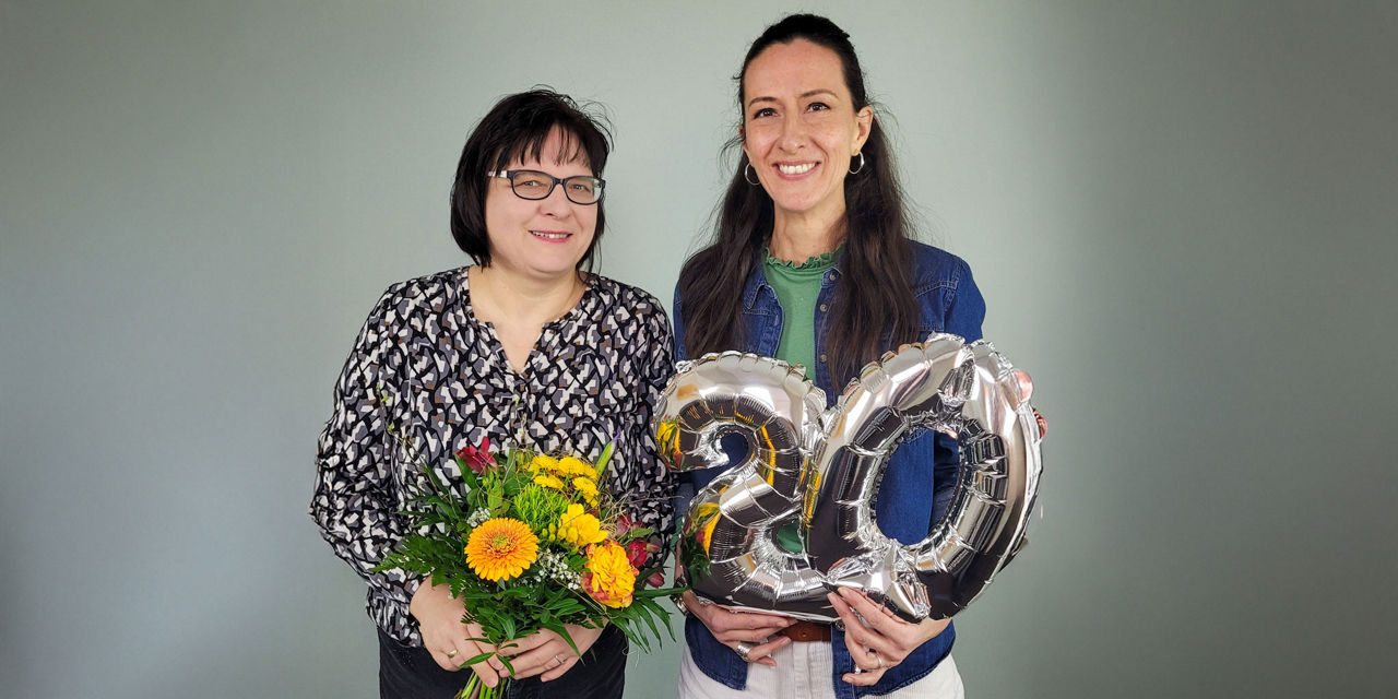 Katrin am Mihr und Antje Häußler feiern in diesem Jahr ihr 25- bzw. 20-jähriges Jubiläum