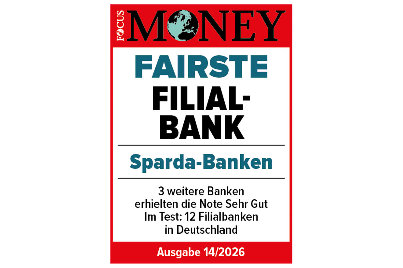 Testsiegel Sparda-Banken als Fairste Filialbank 2026