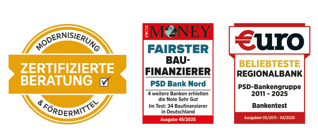 Siegel fairster Baufinanzierer und beliebteste Regionalbank 