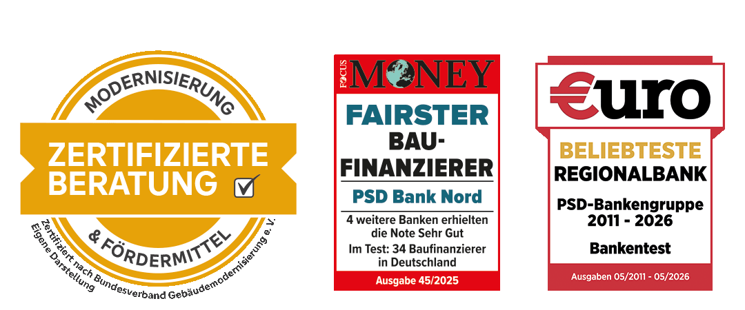 Siegel fairster Baufinanzierer und beliebteste Regionalbank 