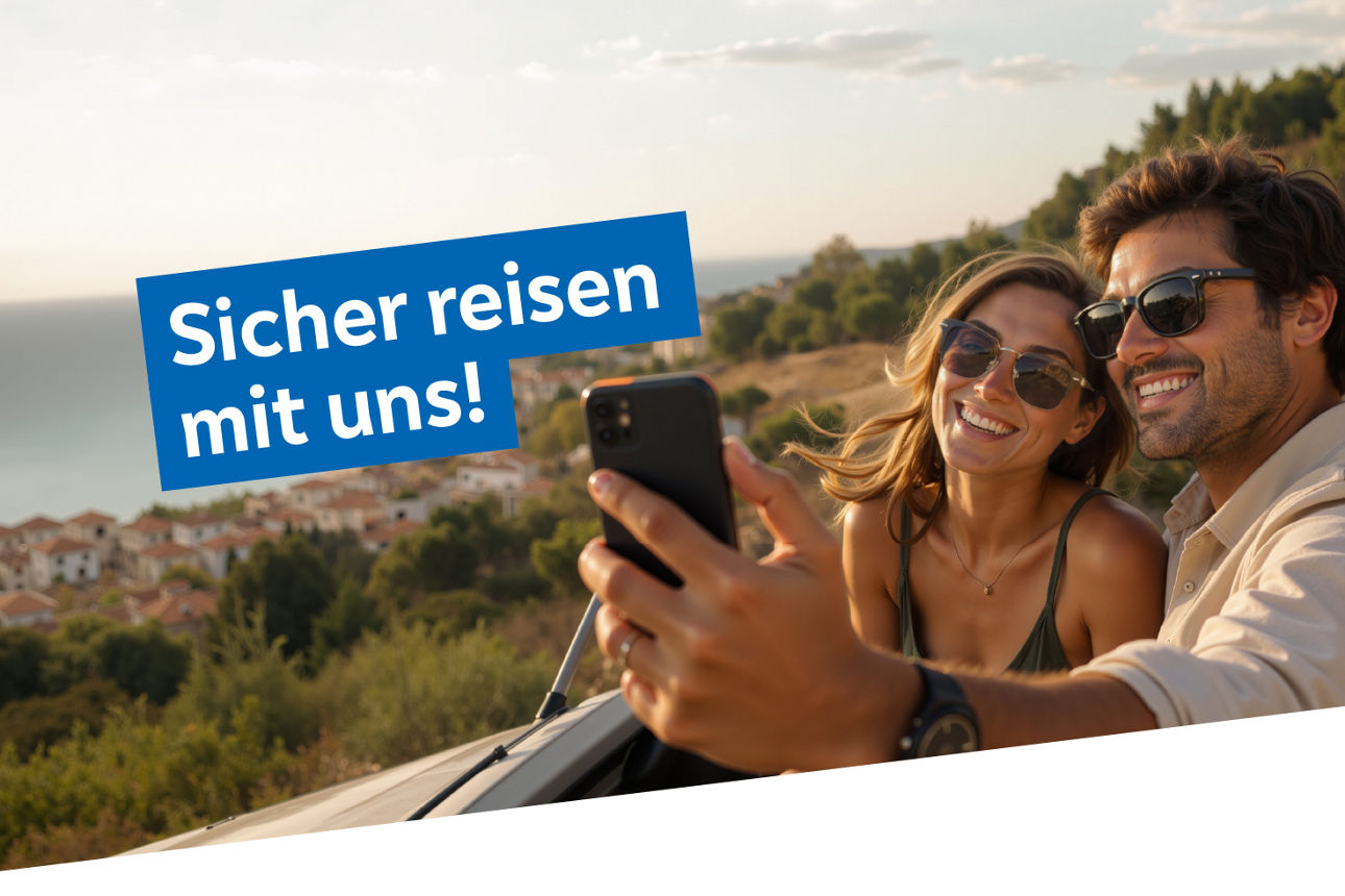 Sicher reisen mit uns!