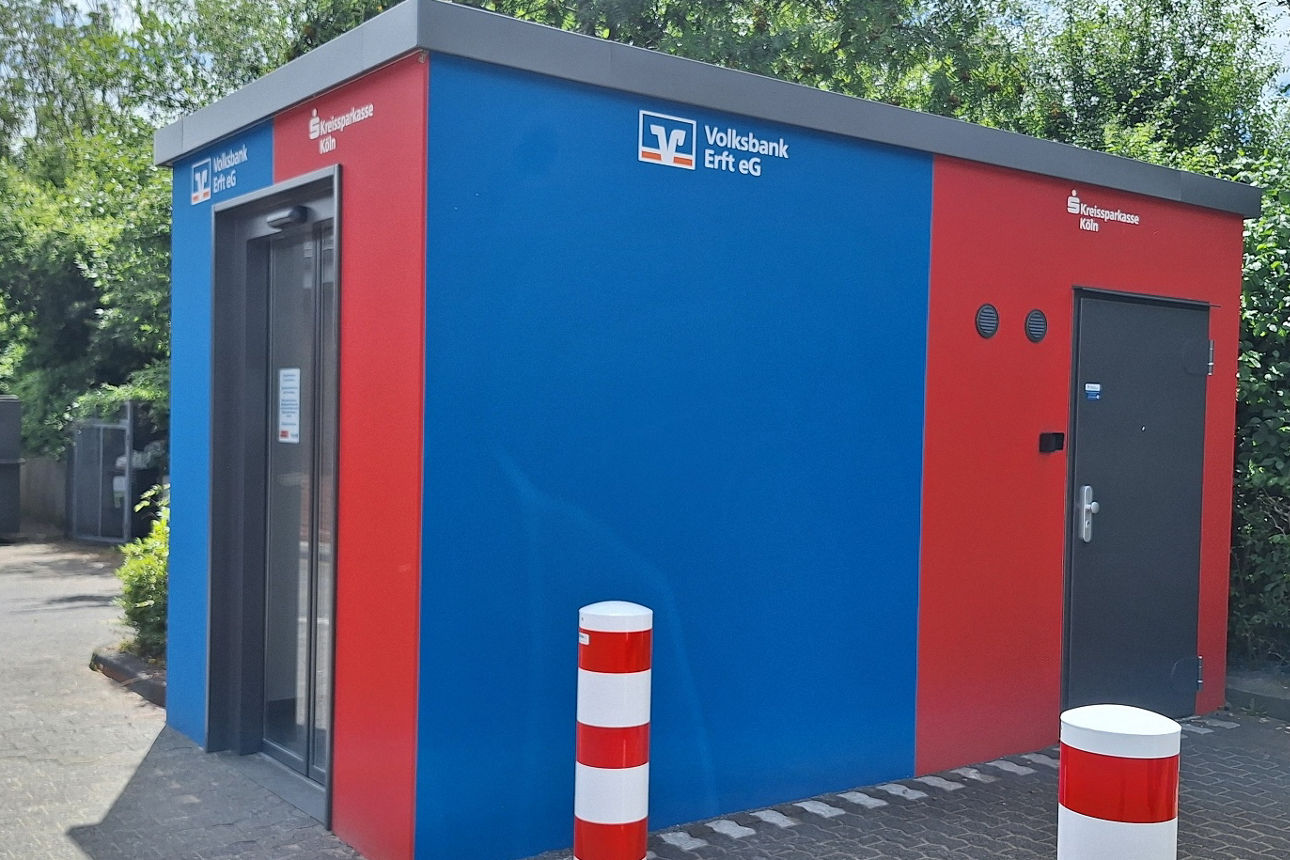 Seitenansicht SB-Pavillon im Bergheimer Norden