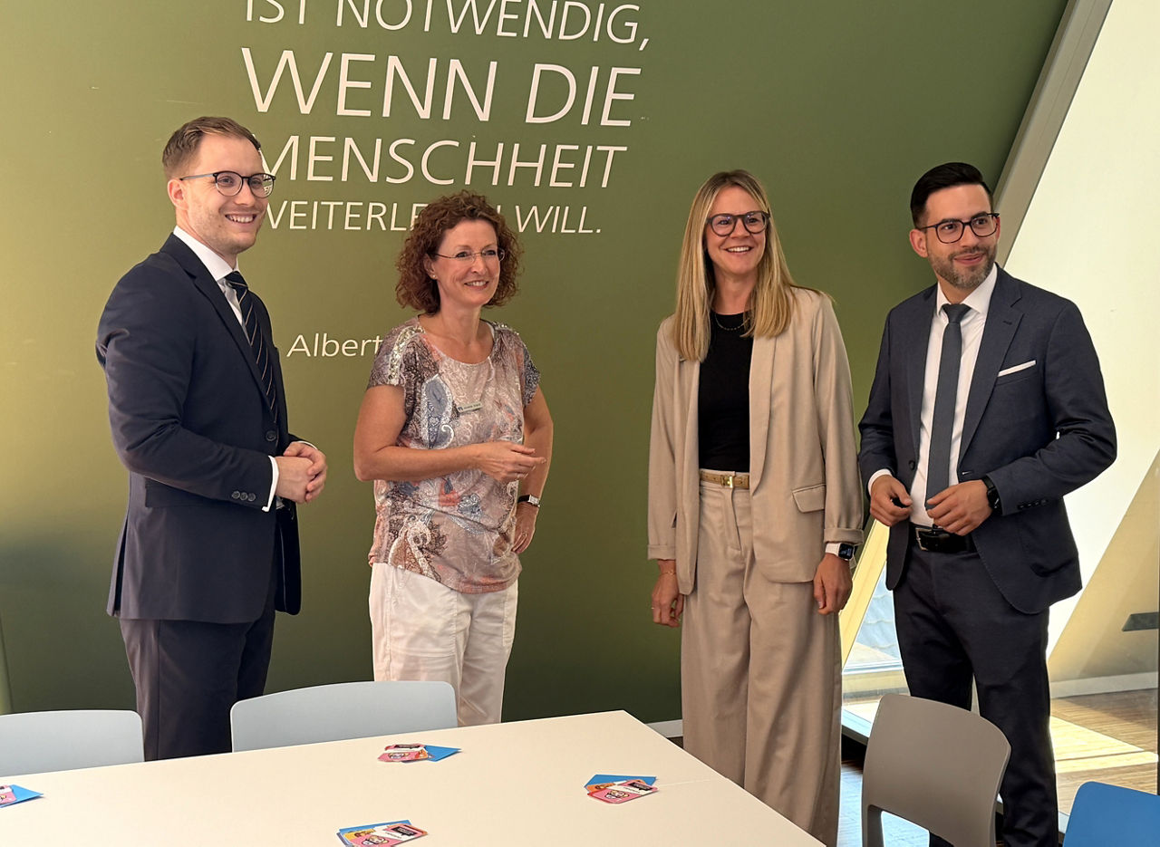 David Mika, Annette Arand, Lisa Ambos und Dennis Graf