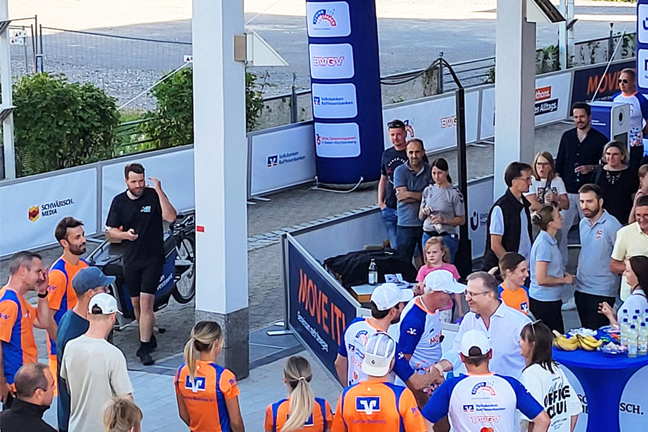 Siegerehrung mit Zieleinlauf