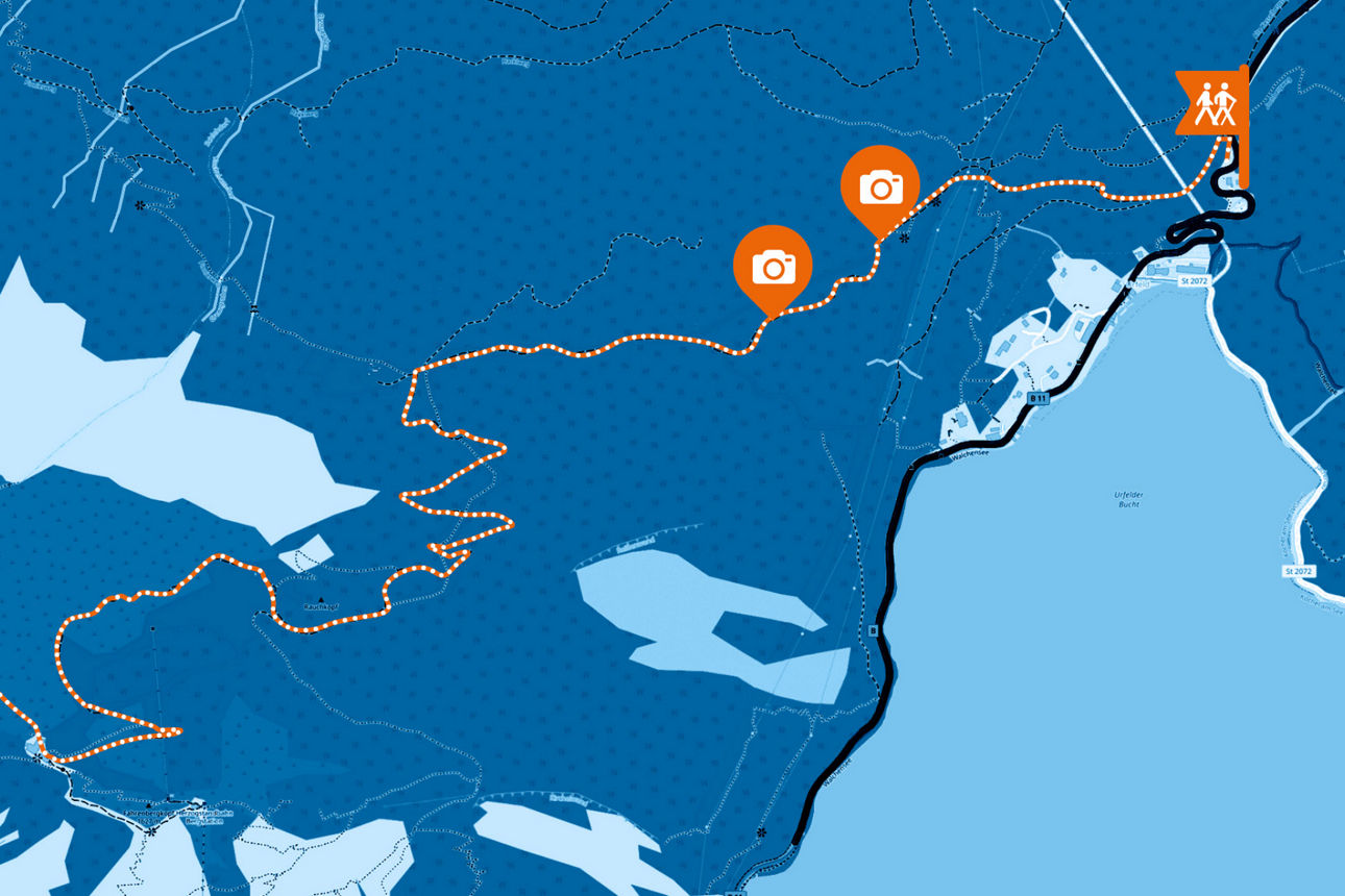 Wanderung Karte: Wintertour auf den Martinskopf