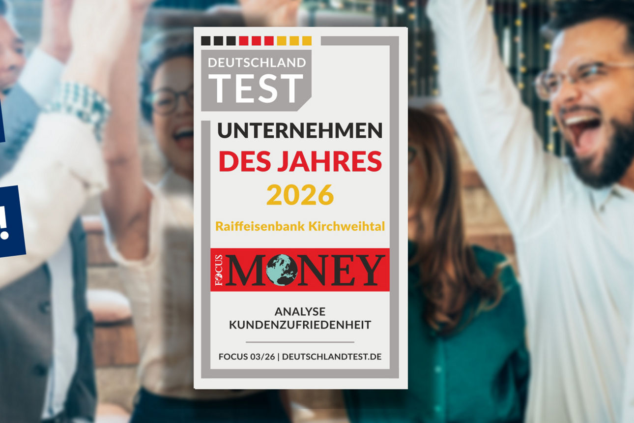 Freude über eine Unternehmensauszeichnung: Eine Werbegrafik präsentiert die Auszeichnung ‚Deutschlands beste Unternehmen des 