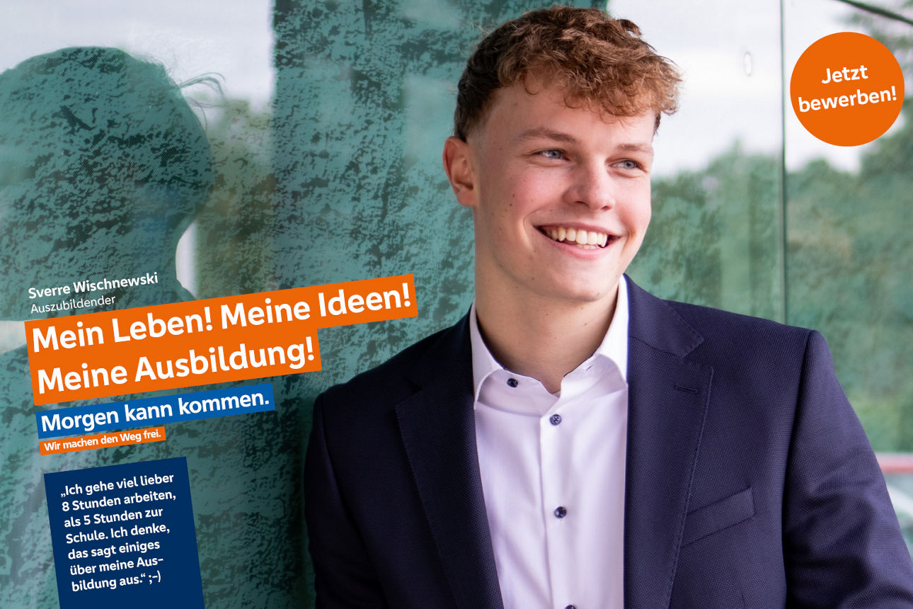 Auszubildender Sverre Wischnewski