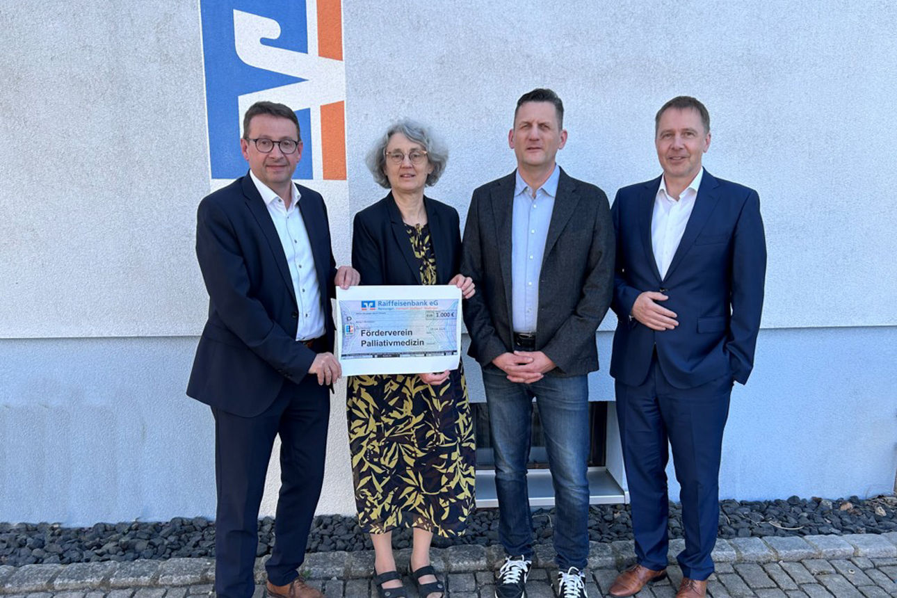 1.000 € für den Verein zur Förderung der Palliativmedizin e. V. 