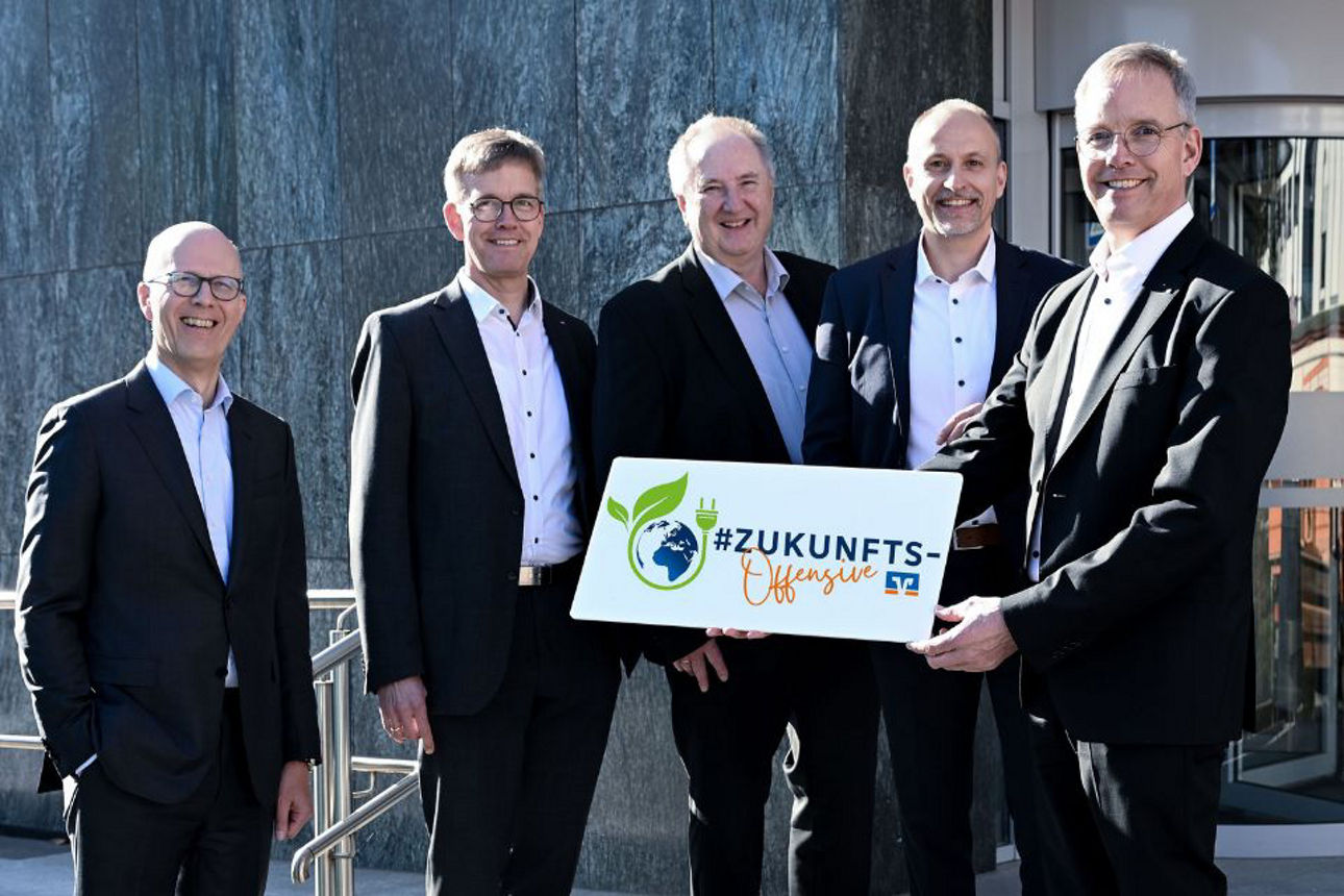Gruppenfoto des Vorstands der Volksbank Sauerland eG