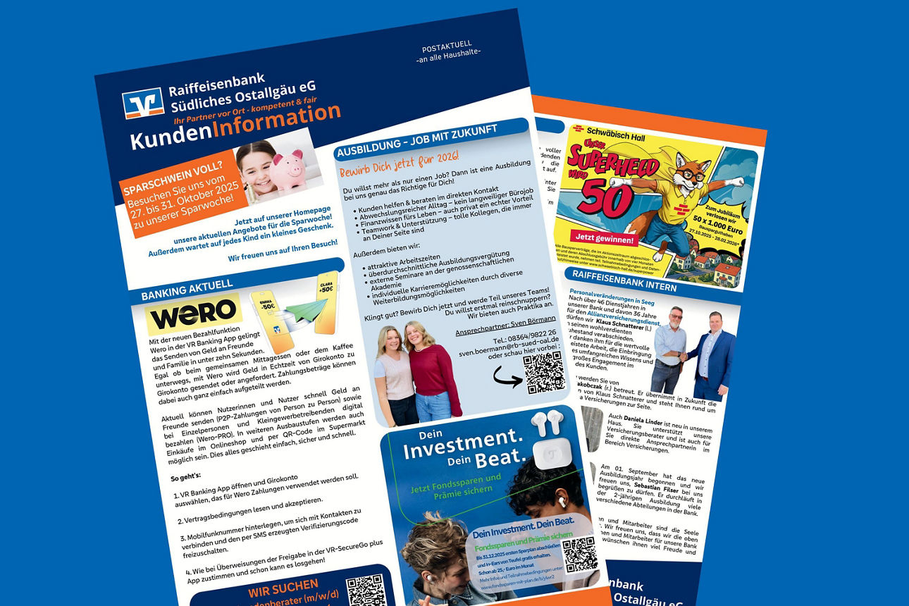 Kunden-Information - Sparwochen Rundschreiben