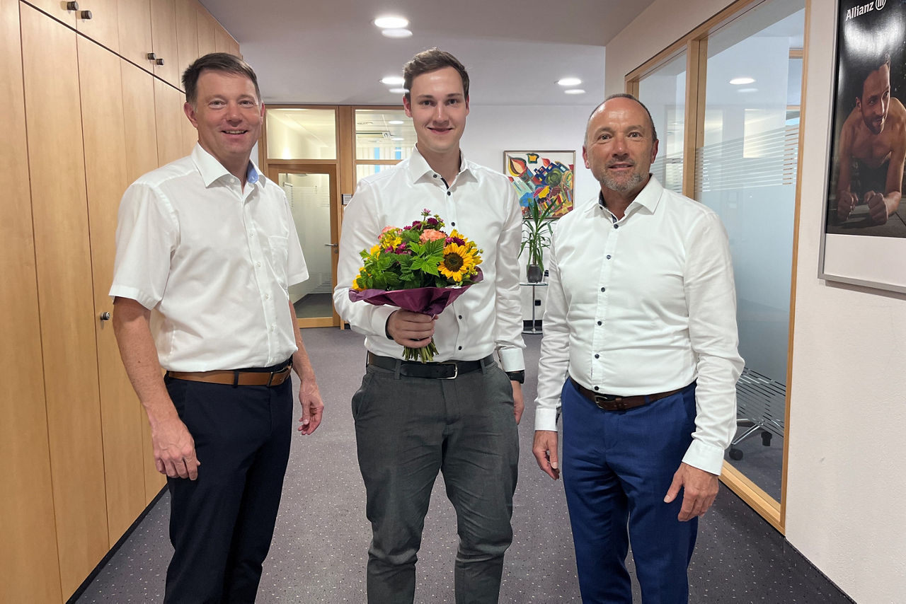 Foto v.l.n.r: Christian Huber, Leonhard Kerscher und Thomas Cestaro