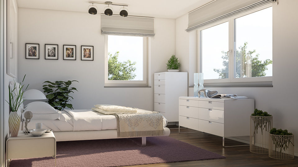 Innenansicht des Schlafzimmers zum Schätzen