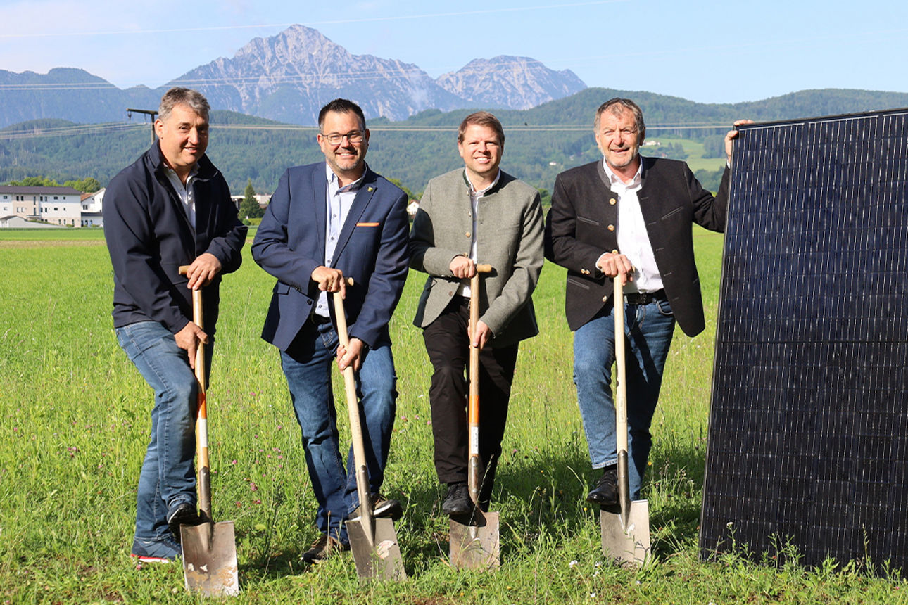Spatenstich Bürgersolarpark Ainring
