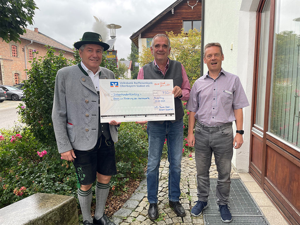 750 Euro für den Verein zur Förderung der Musikkapelle Fridolfing e.V.