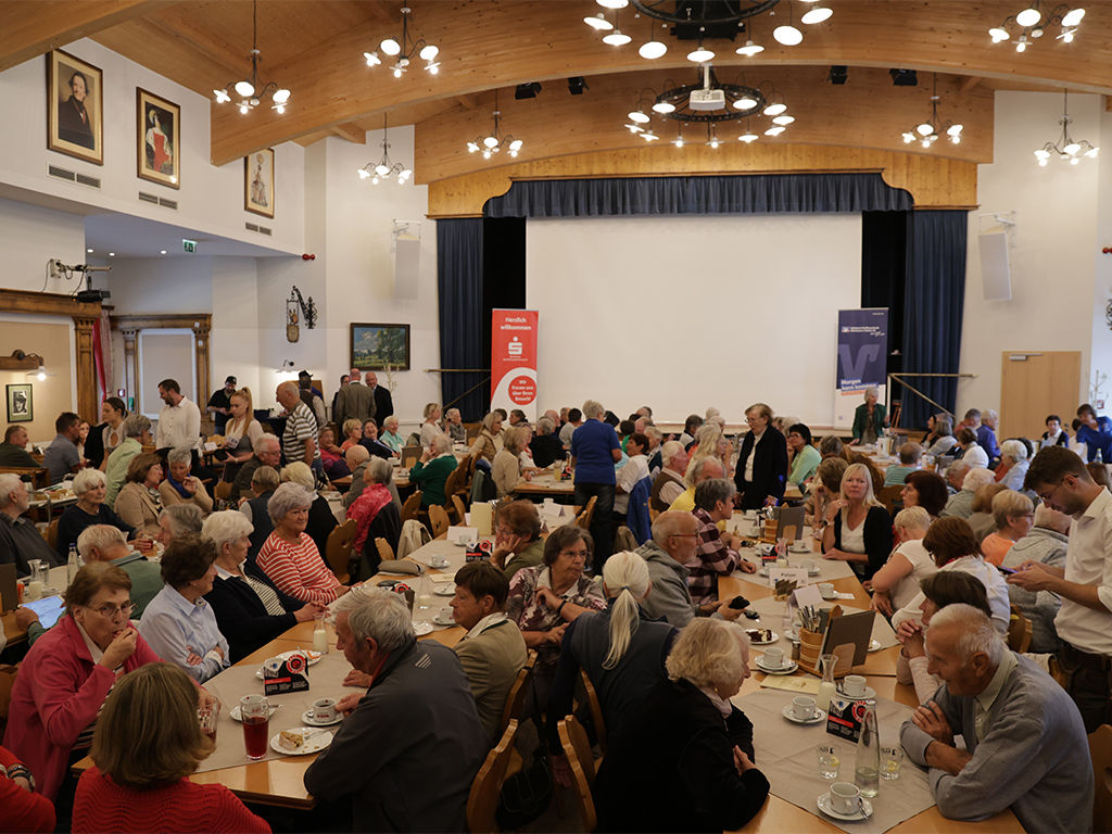 Auftritt bei gefülltem Saal