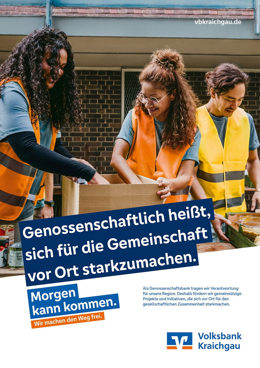 Anzeige zum Thema Regionale Verantwortung Motiv Menschen räumen gemeinsam auf