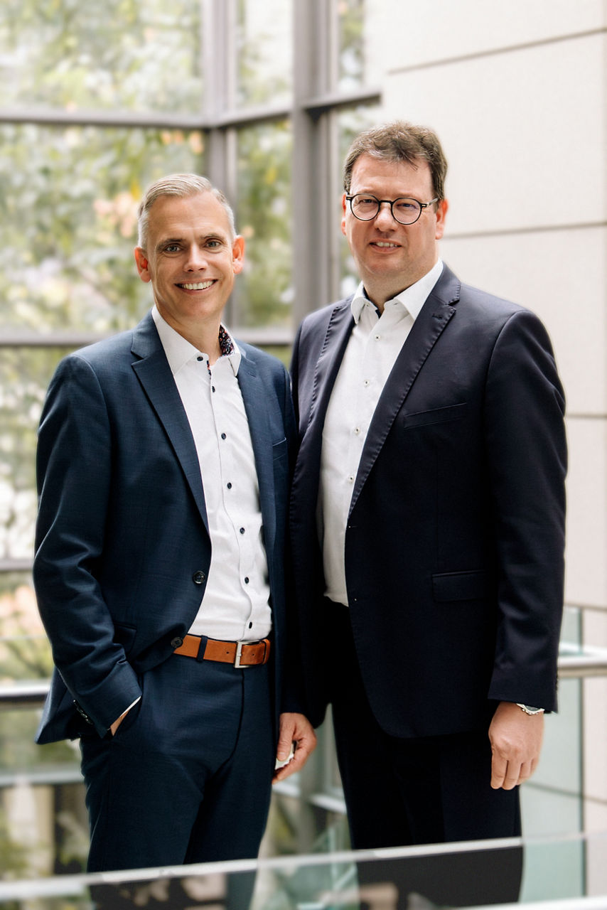 Bild Vorstände vl.n.r. Bastian Hagen, Frank Körner