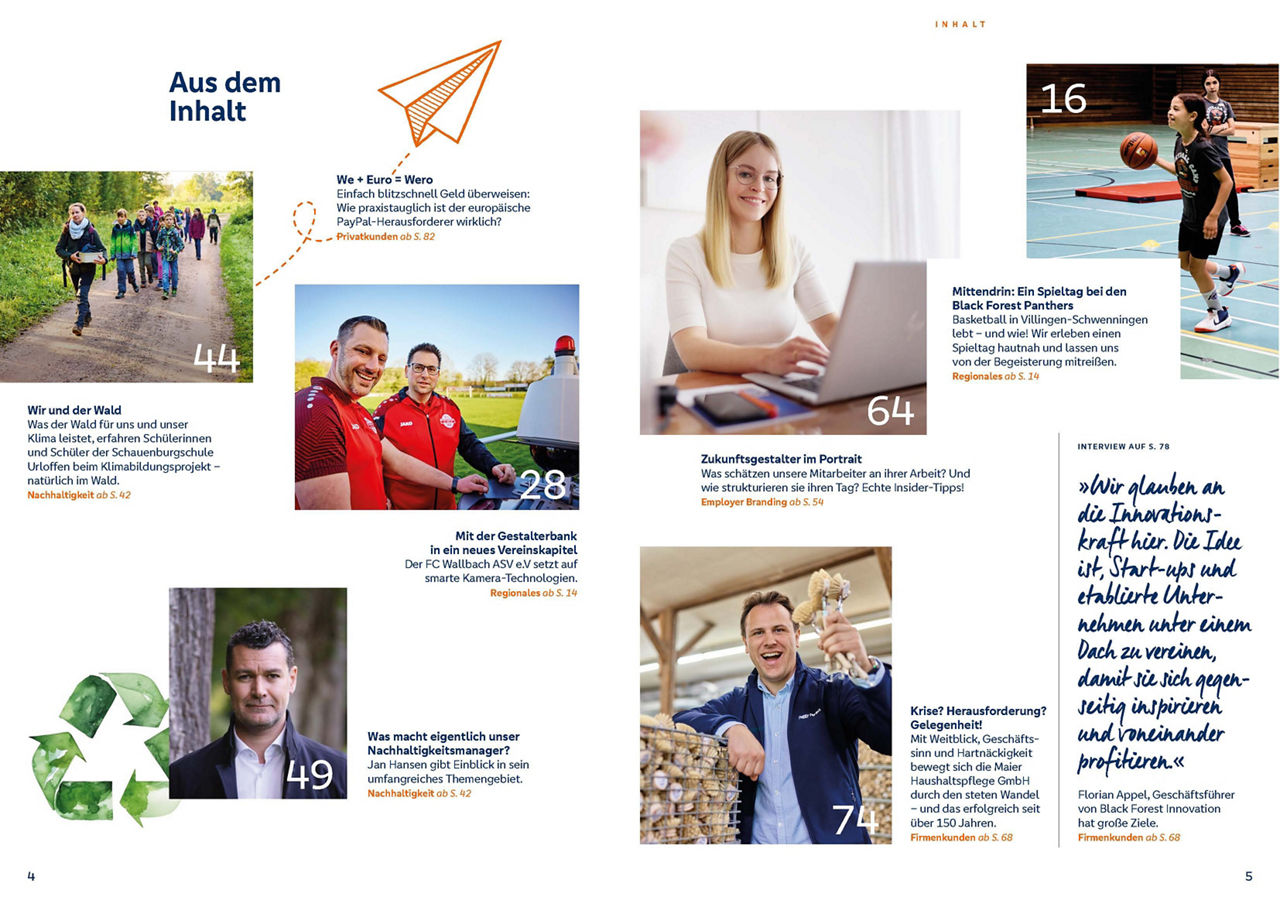 Ihnaltverzeichnis des GestalterbankMagazins 2025