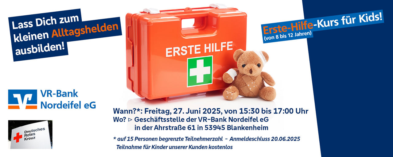 Erste-Hilfe Koffer mit Teddy