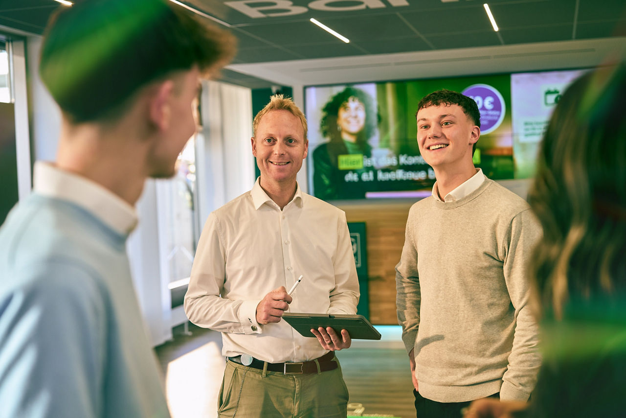 Auszubildende der PSD Bank Rhein-Ruhrim Austausch