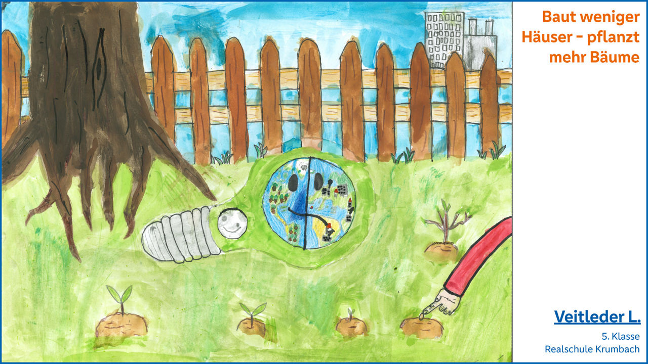 Baut weniger Häuser - pflanzt mehr Bäume