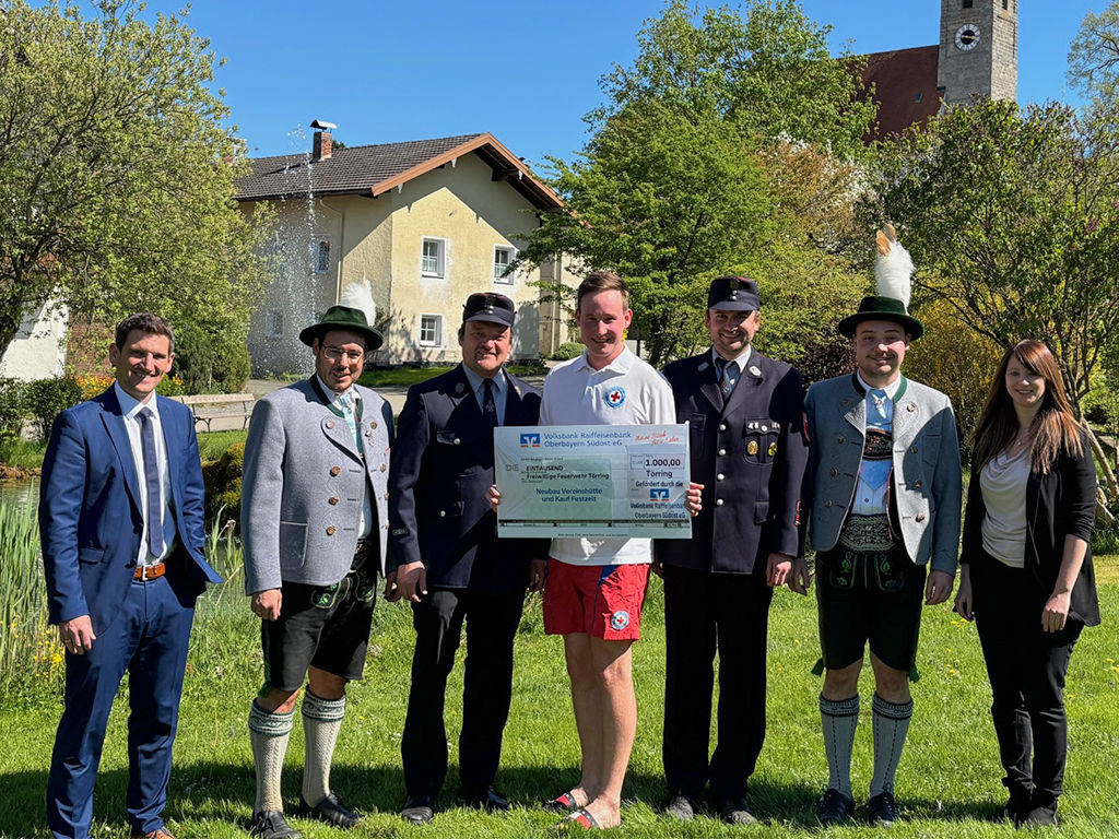 Spendenübergabe an Töginger Vereine