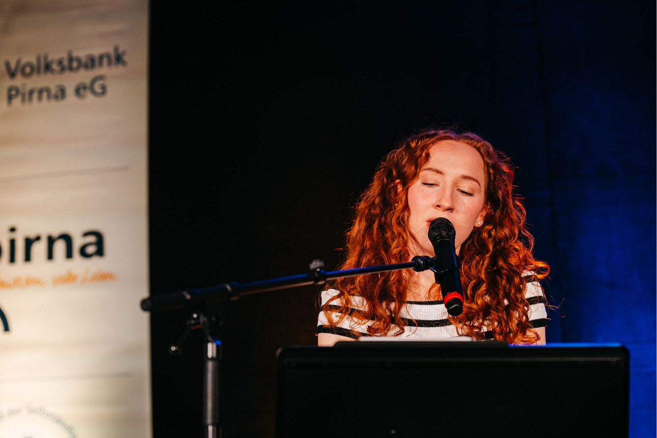 Greta Heimann begeisterte die Gäste auf dem Neujahrsempfang