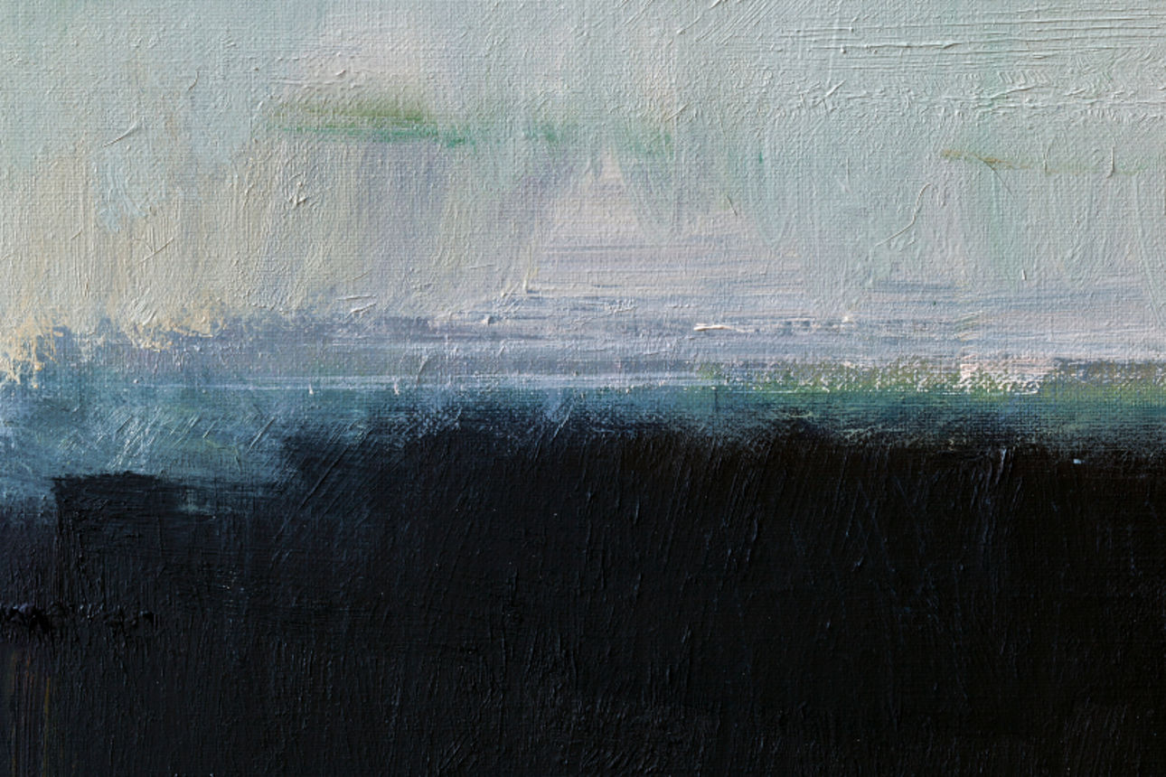 Mann erstellt ein Gemälde