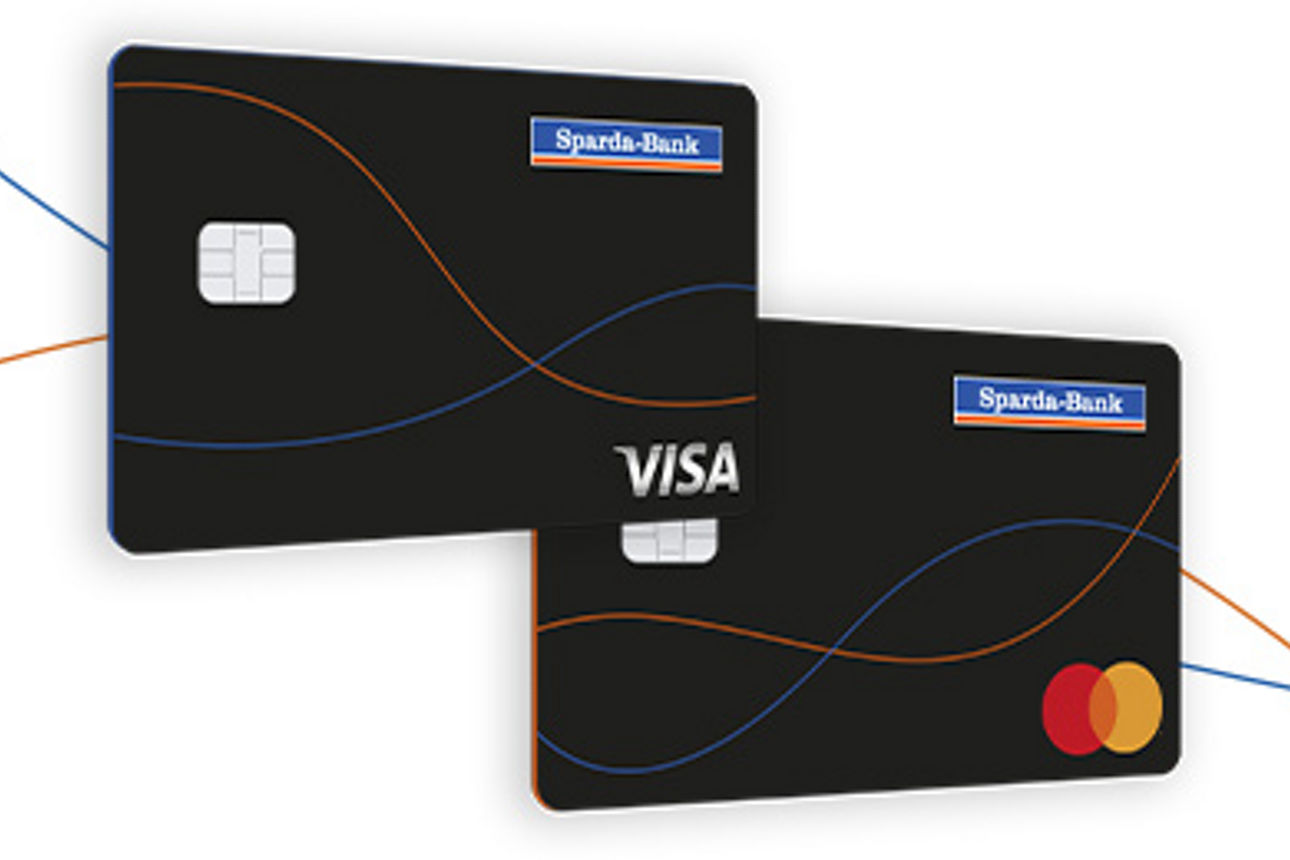 Frontansicht der beiden Kreditkarten von der Sparda-Bank Berlin
