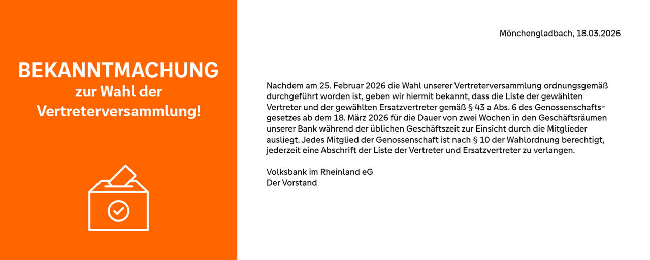 Informationstext zur Veröffentlichung der Ergebnisse der Vertreterwahlen