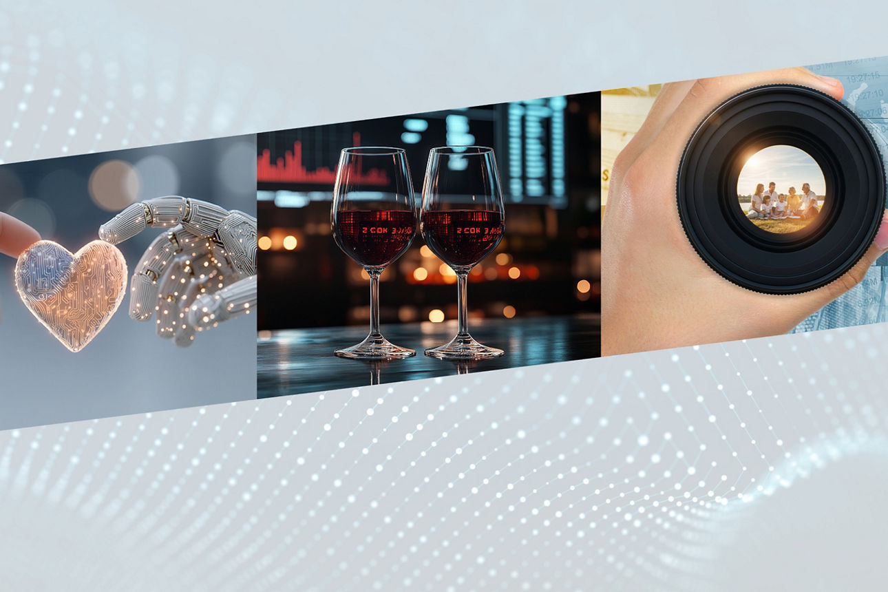 Drei Motive zu den Fililalevents nebeneinander.