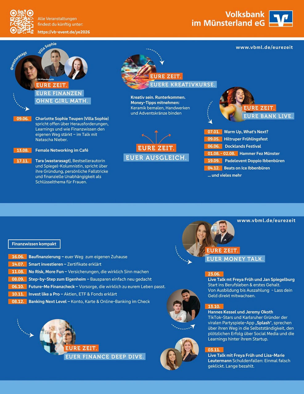 Gen Z Events der Volksbank im Münsterland im Jahr 2026