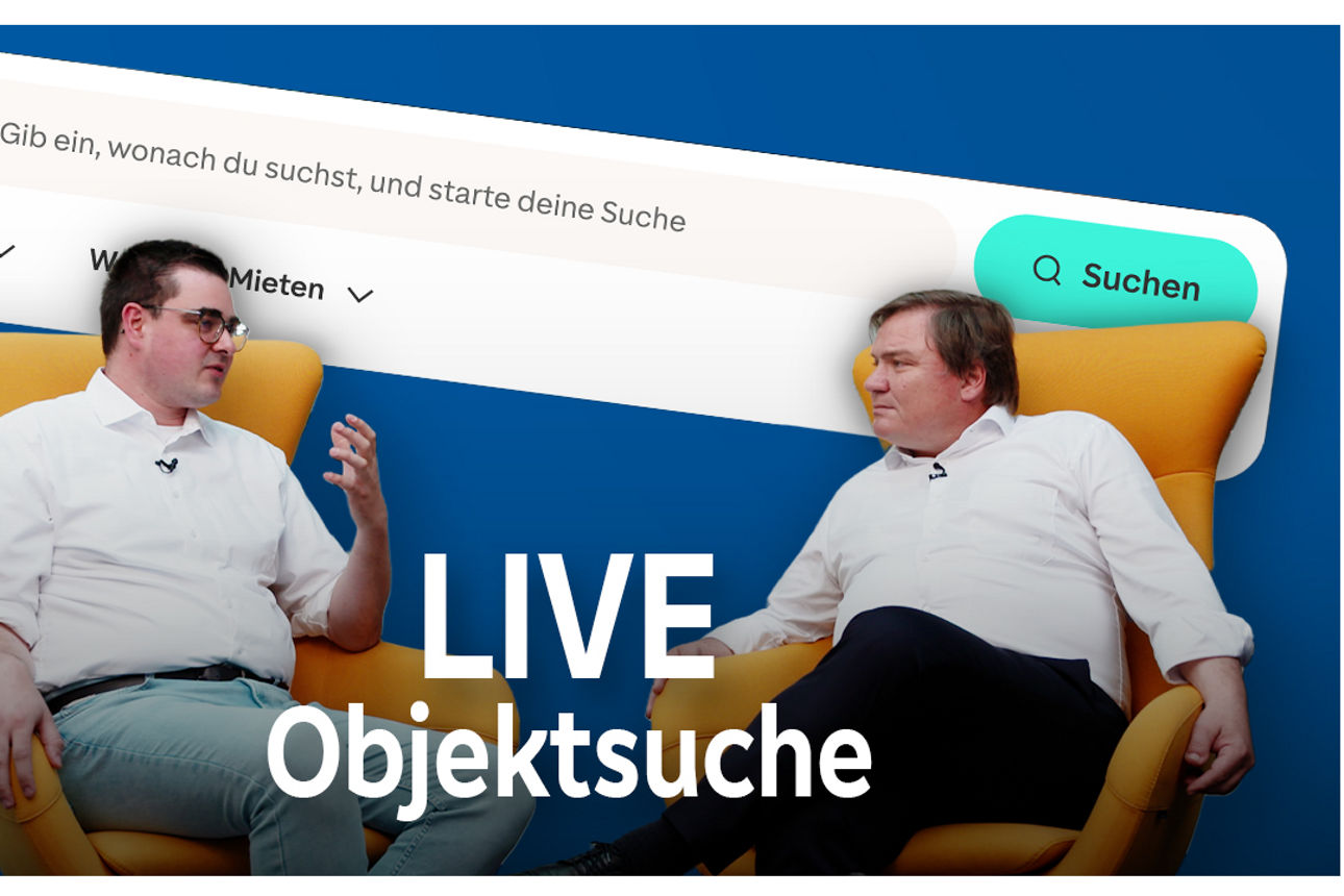 Zwei Herren wärend einer Unterhaltung. 