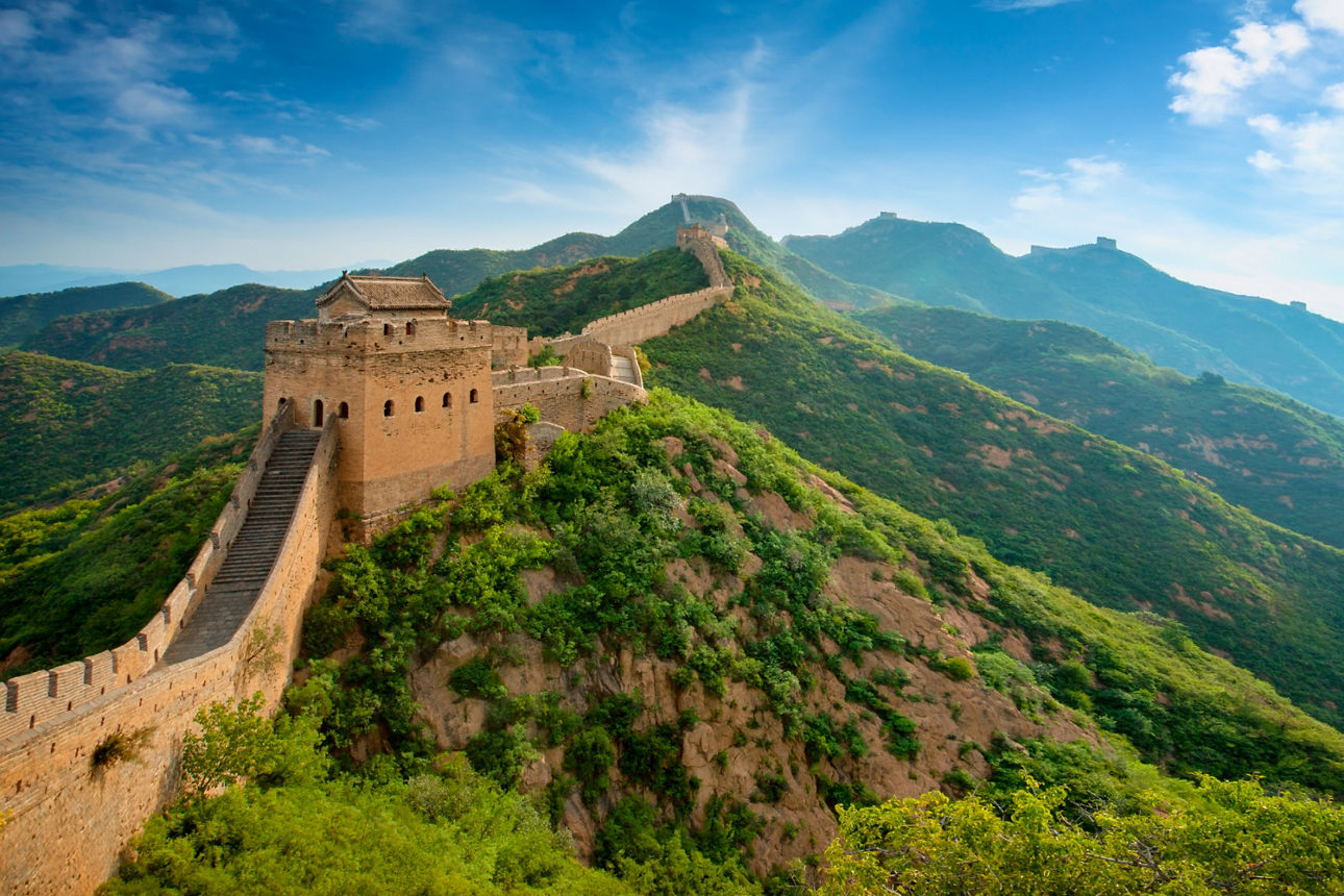 Blick auf die Chinesische Mauer.
