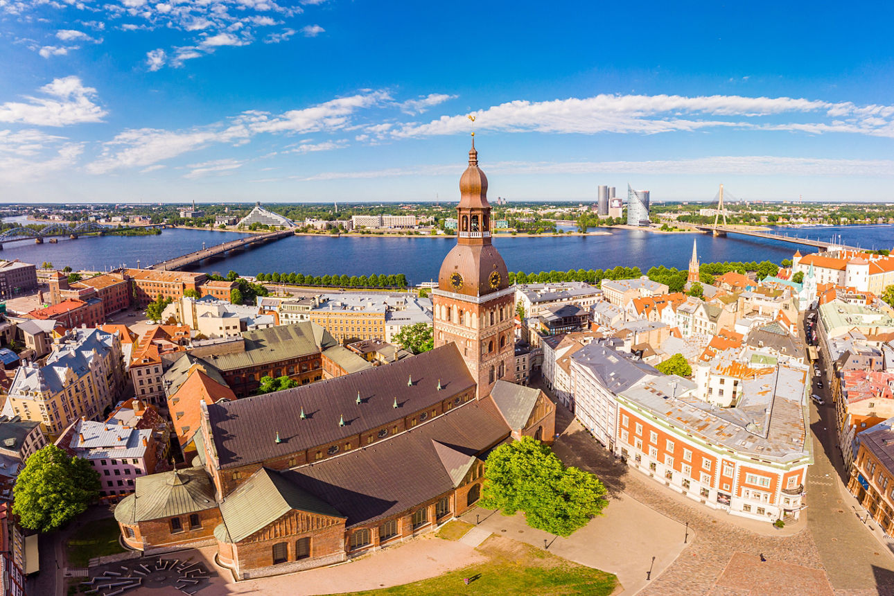 Ausblick auf die Stadt Riga