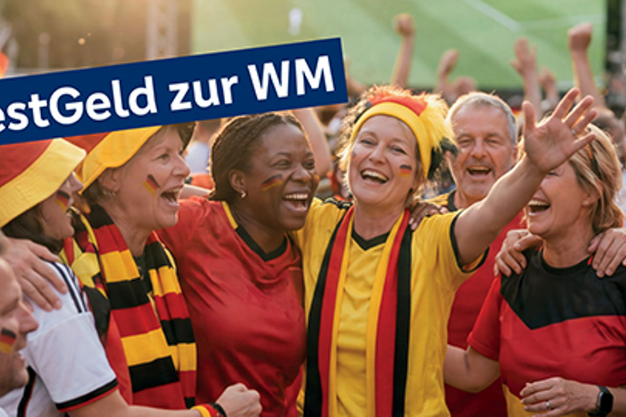 Eine Gruppe deutscher Fans