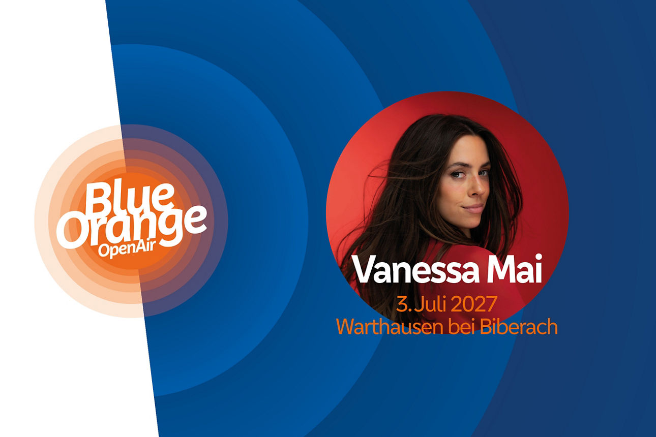 Vanessa Mai am 3. Juli 2027 bei BlueOrange-OpenAir in Warthausen bei Biberach