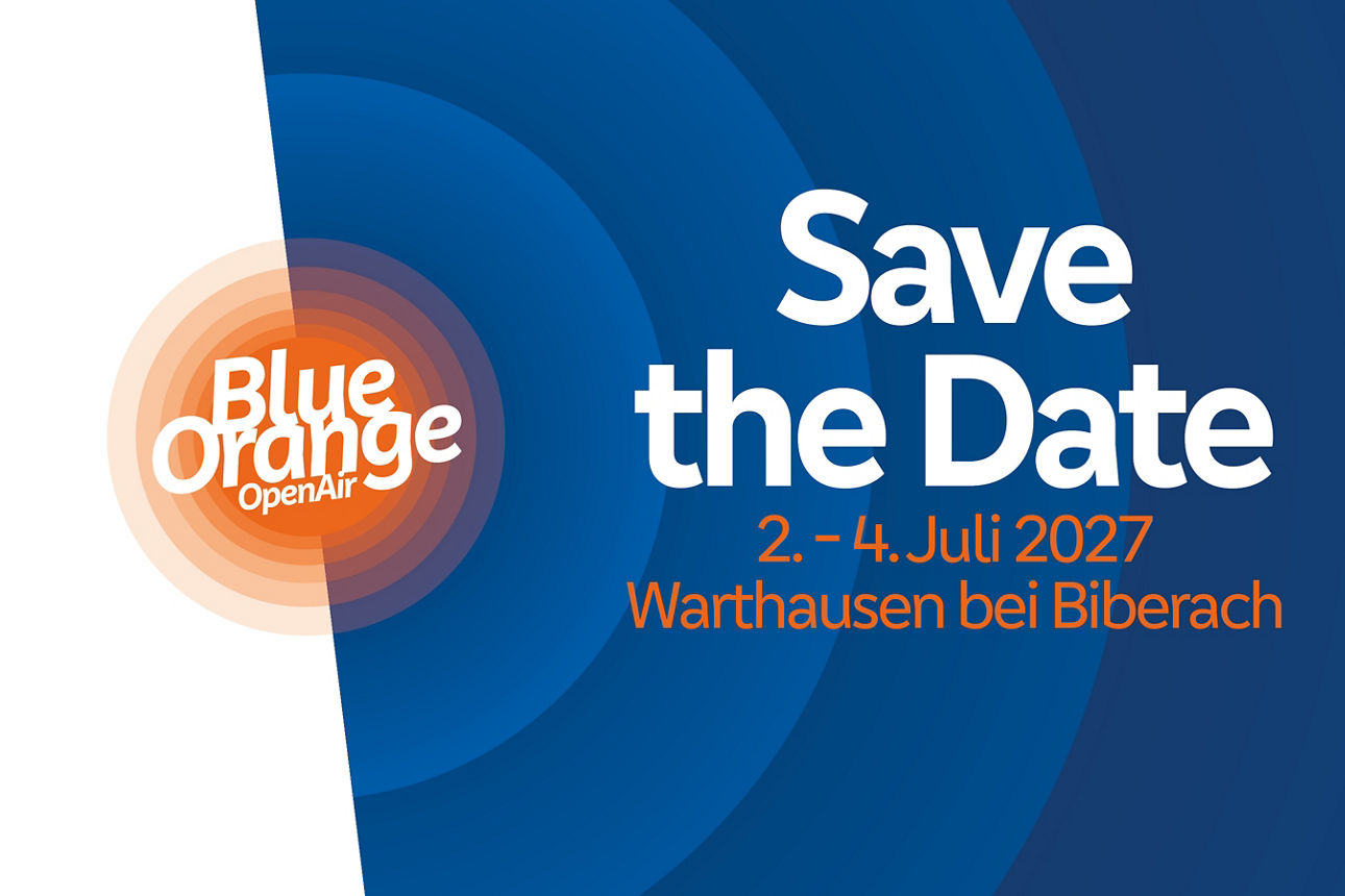 Save the date - BlueOrange-OpenAir 2027 vom 2.-4. Juli 2027 