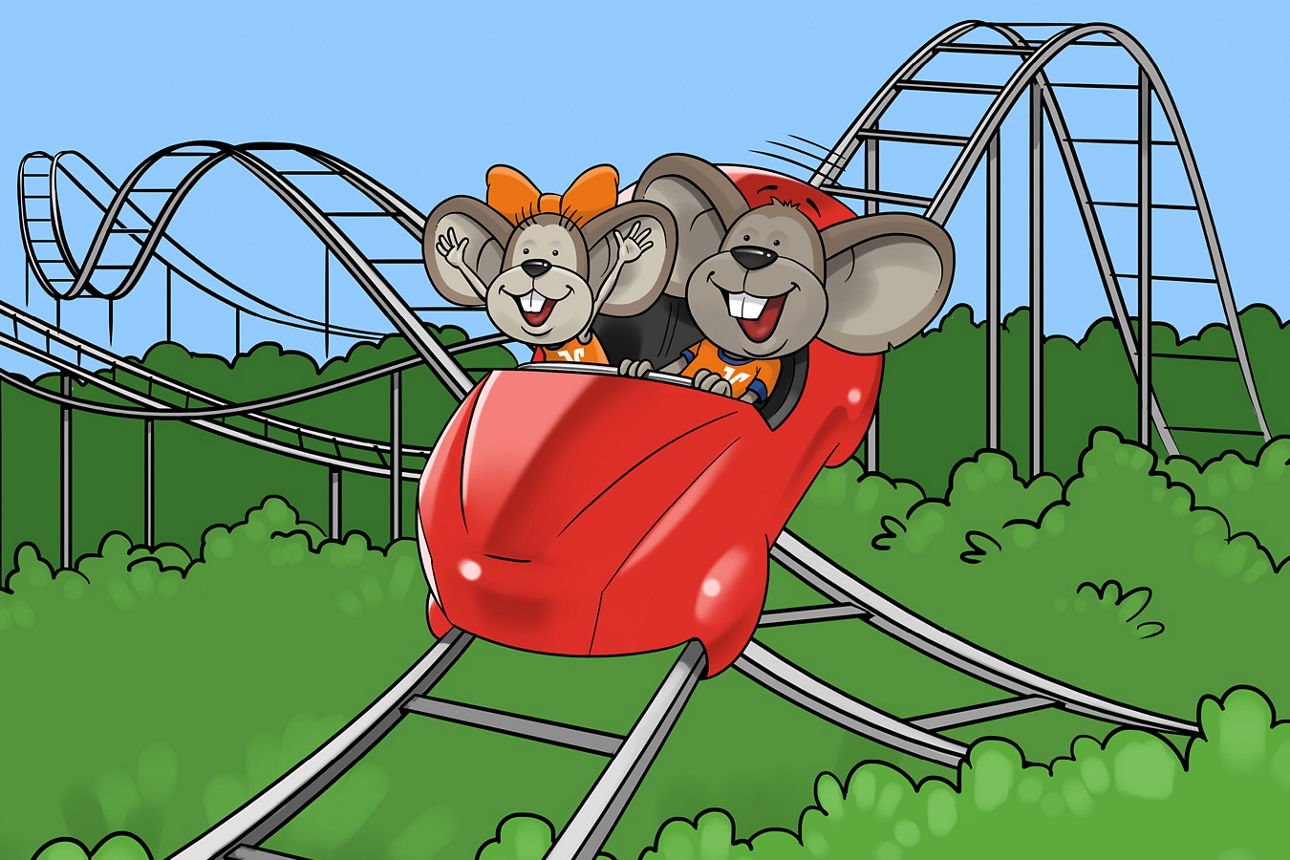 Hanni und Manni fahren Achterbahn