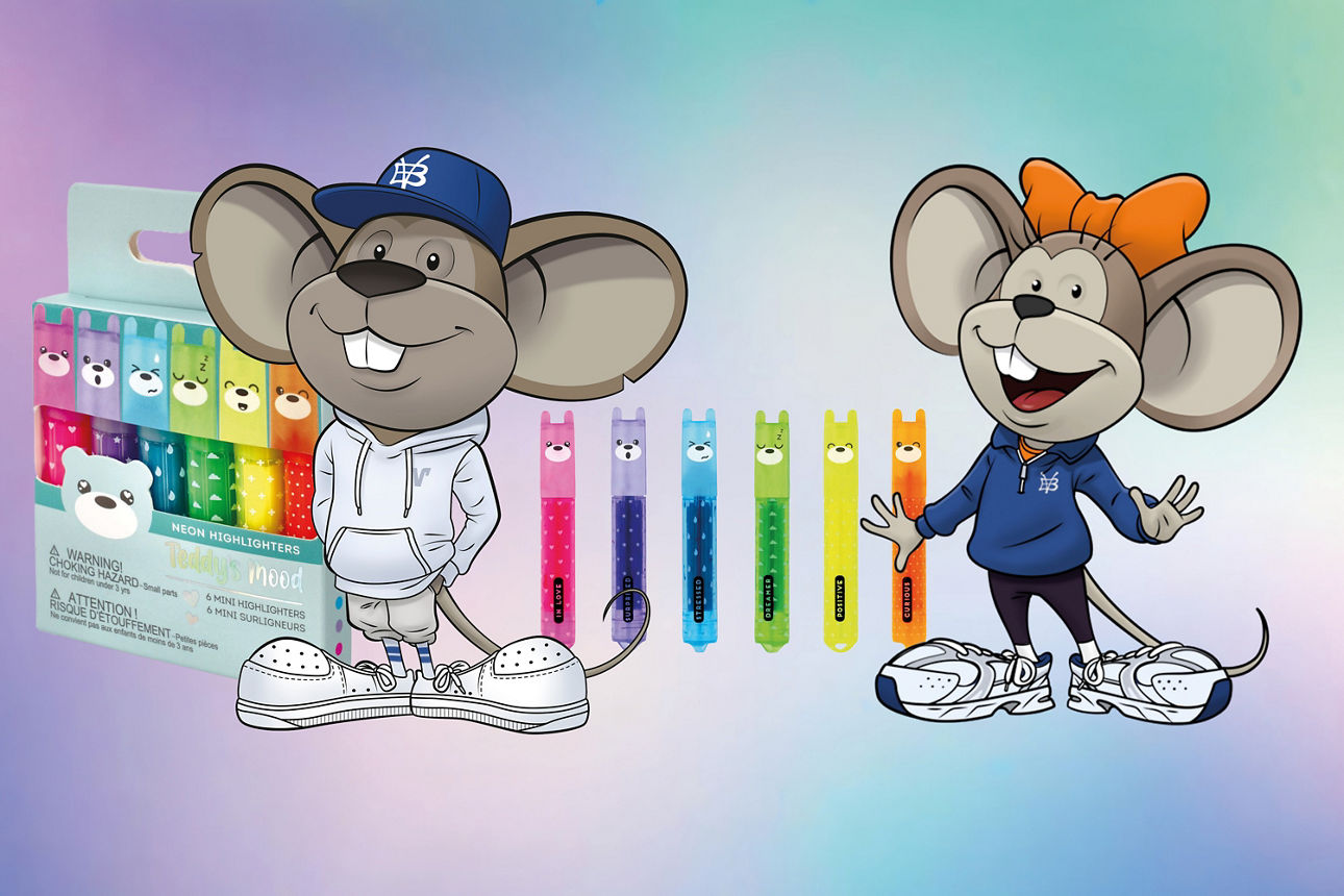 Hanni und Manni mit Legami-Textmarkern