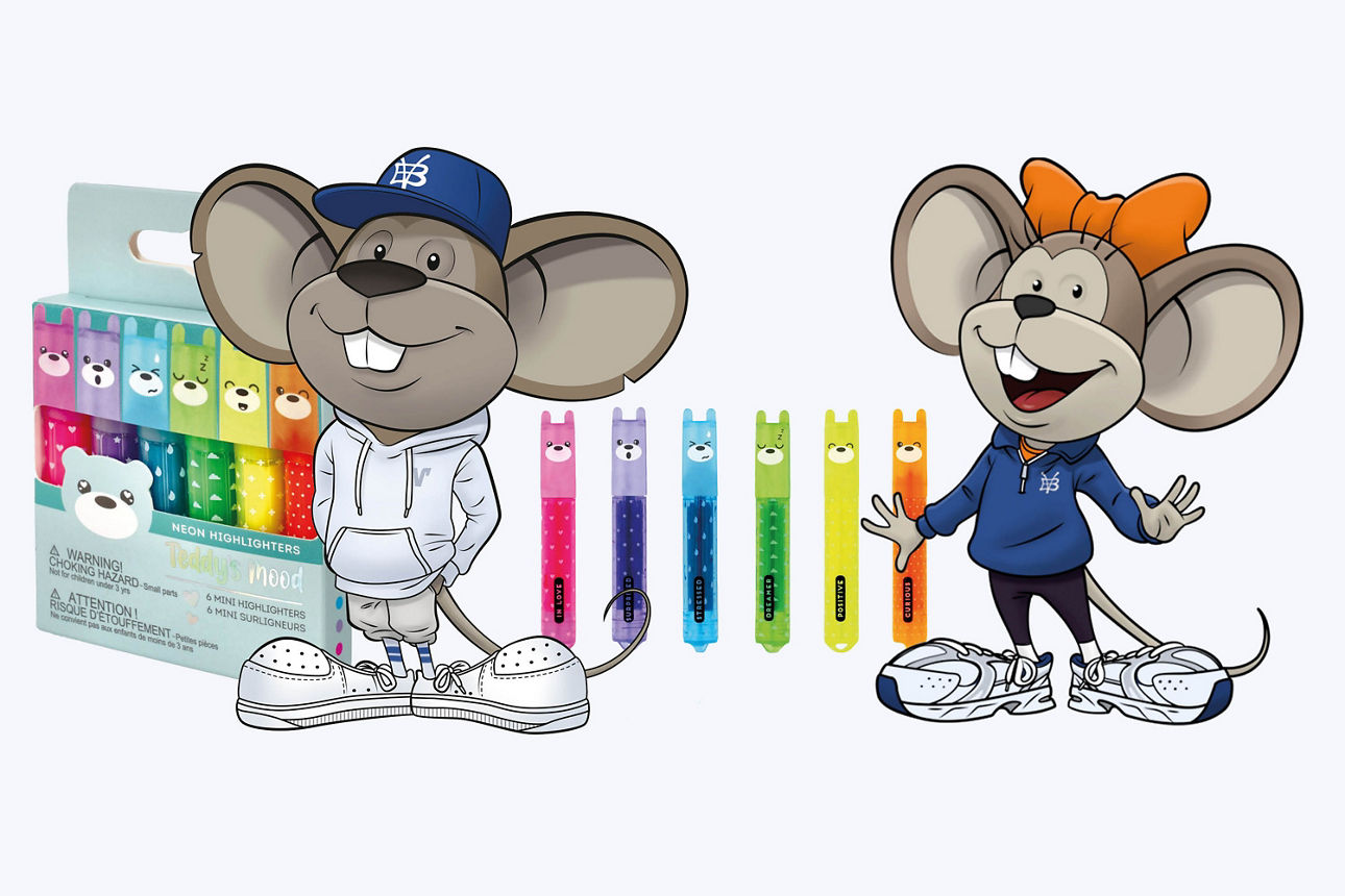 Hanni und Manni mit Legami-Textmarkern