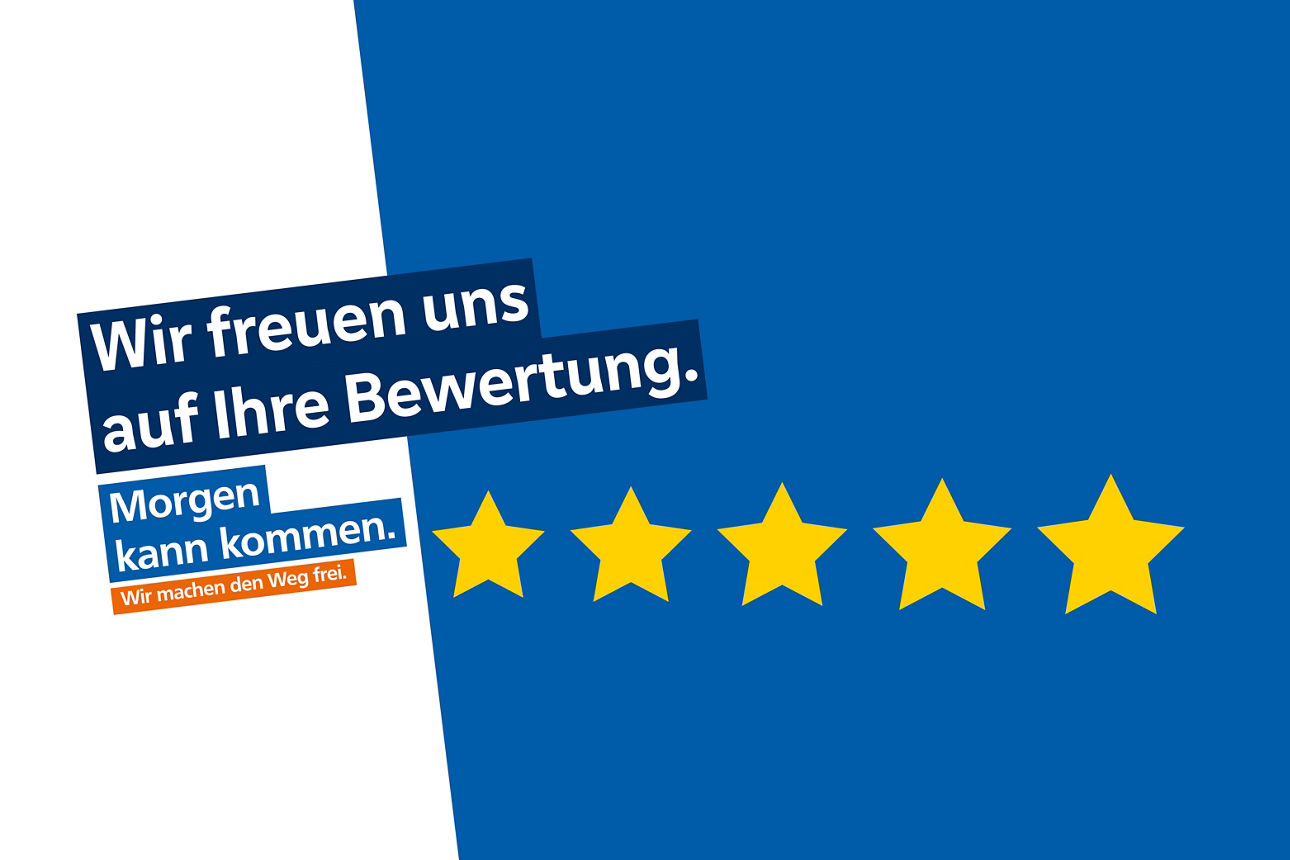 Bild Wir freuen uns auf Ihre Bewertung