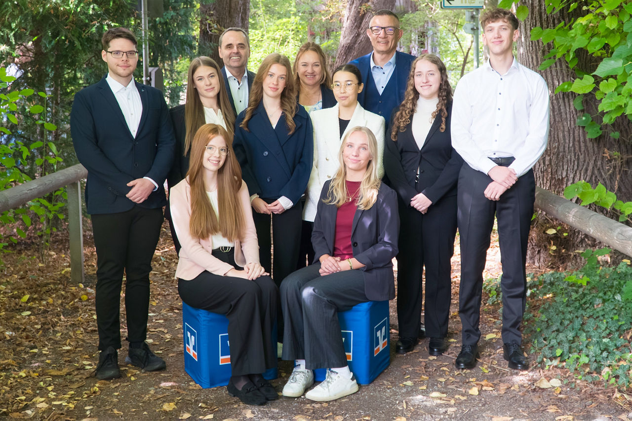 Angehende Bankkaufleute der VR-Bank Erding eG