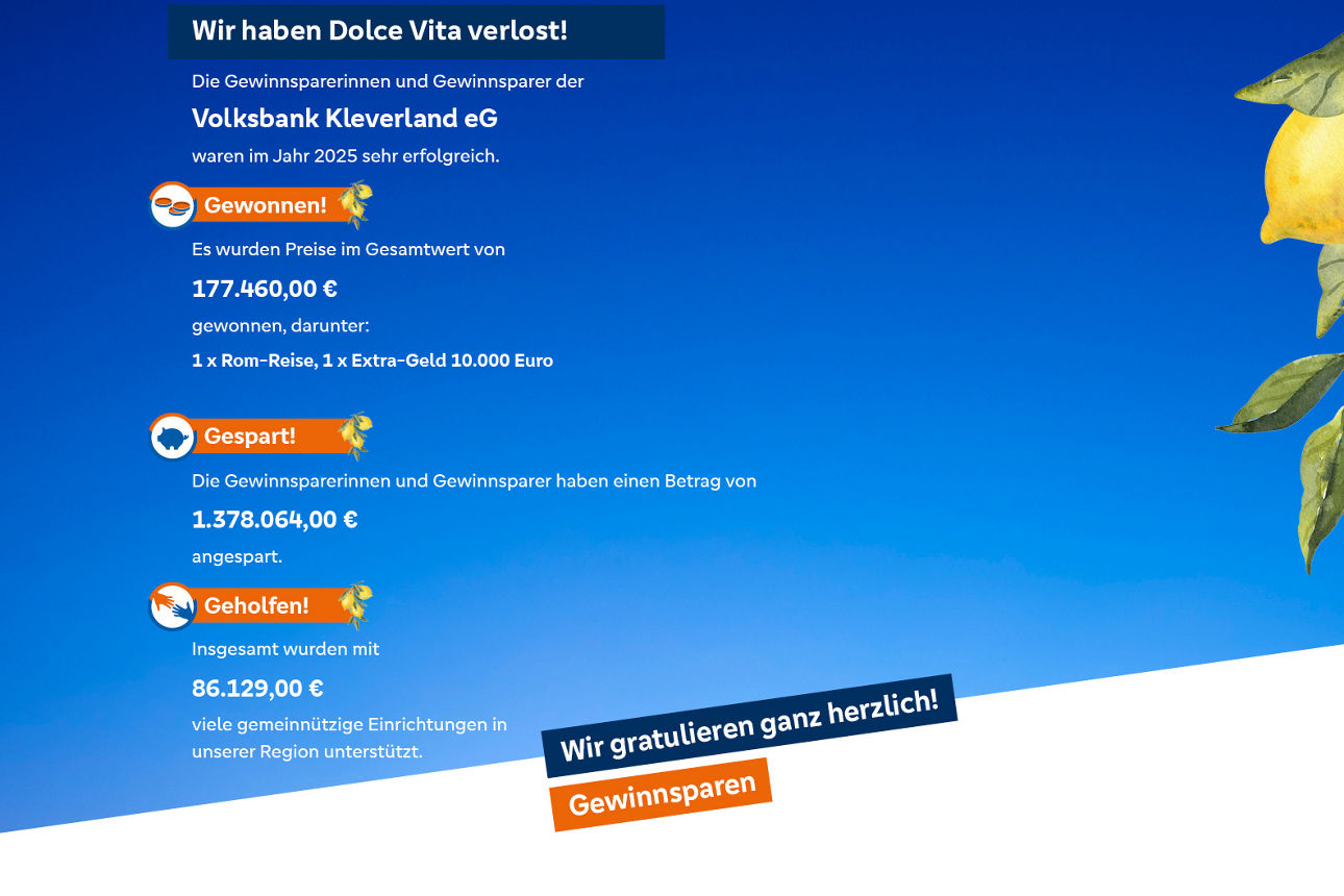 Übersicht der aktuellen Gewinnsparbilanz